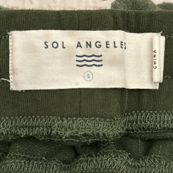 Women’s Size S Small Green Sol Angeles Joggers Sweatpants - Picture 4 of 5